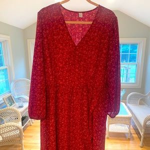 Old Navy Berry Floral Dress